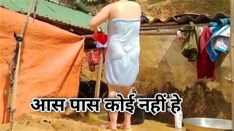 girl bathing without cloth|A Woman Taking Off Her Clothes .